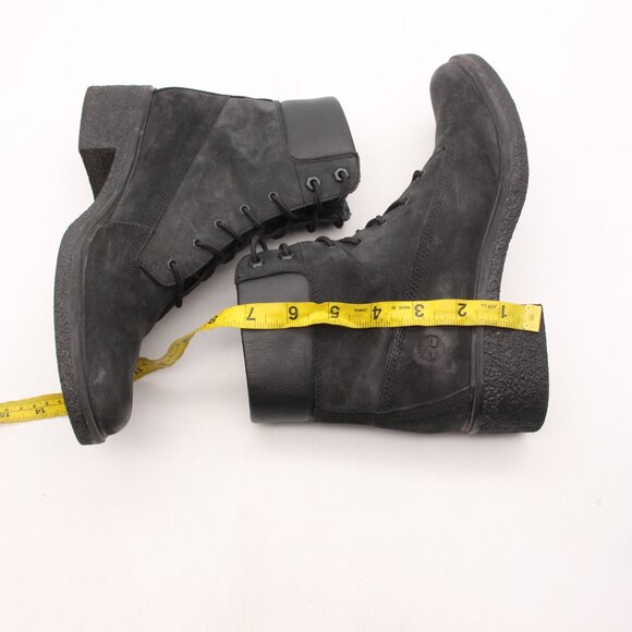 Timberland Brinda Women's Size 9.5 A1JXI Black Nubuck Lace-Up Combat Boots - Picture 6 of 10